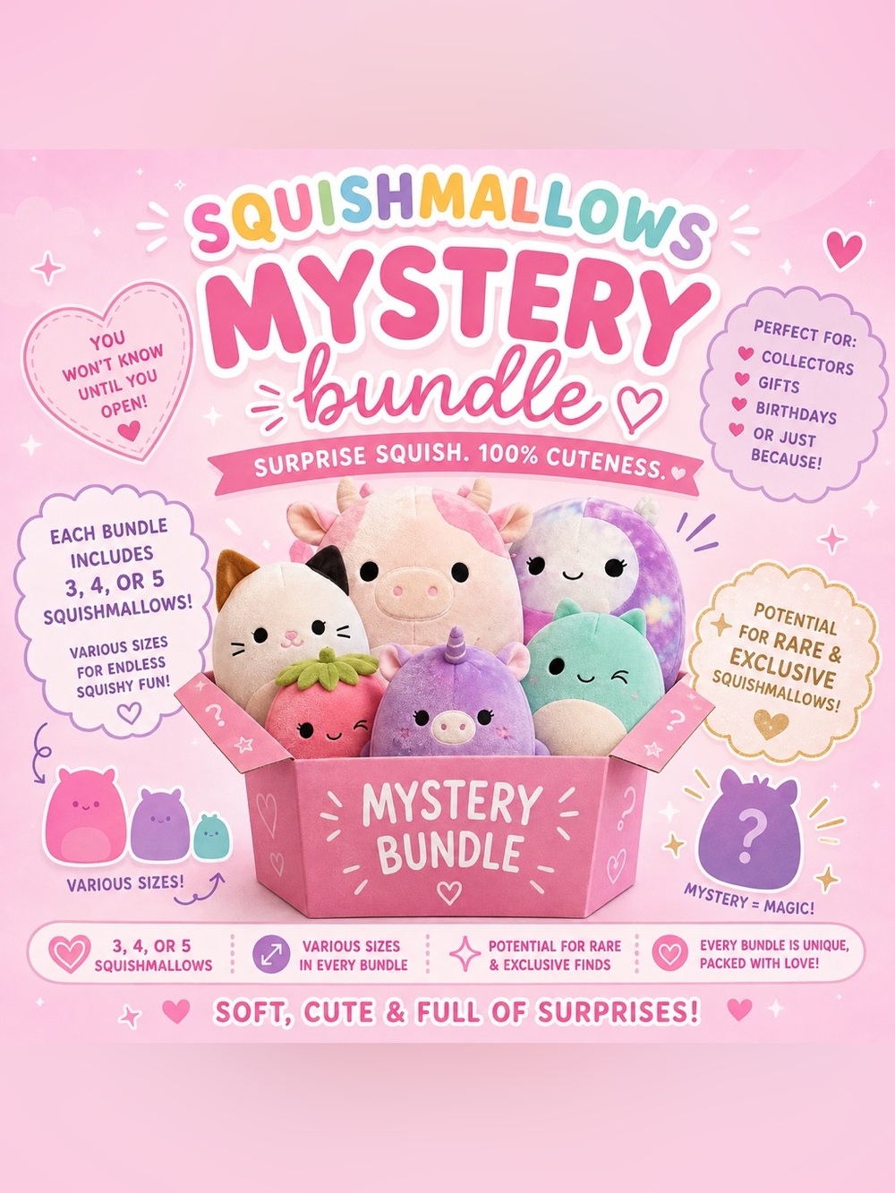 Mystery Squishmallow Box/Bundle